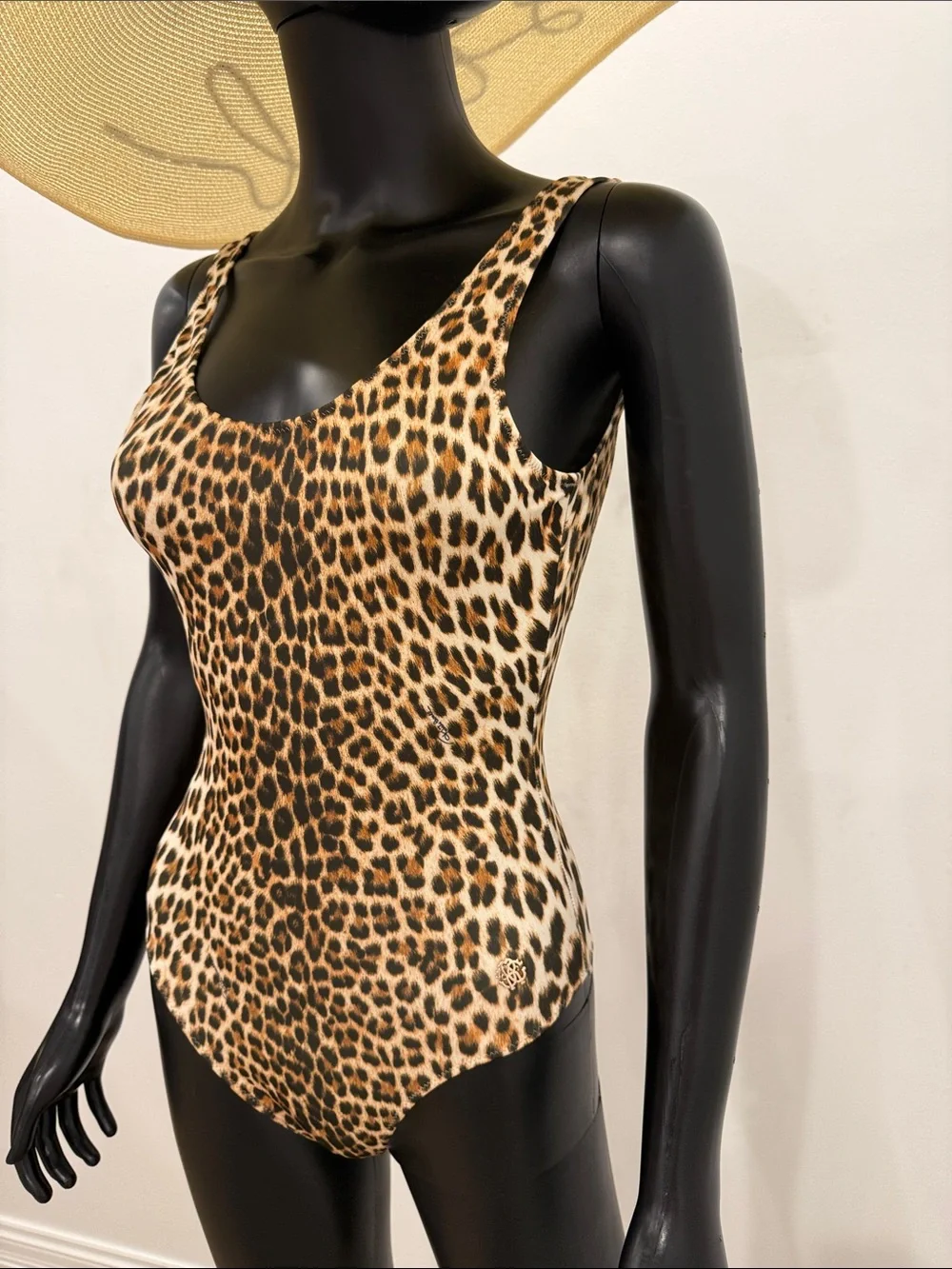 Roberto Cavalli Leopard One Piece Bodysuit Swimsuit S New Backless Beachwear - Picture 7 of 11
